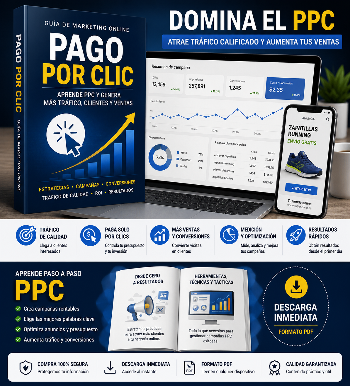 Guía PPC: Aprende Publicidad de Pago por Clic y Genera Tráfico