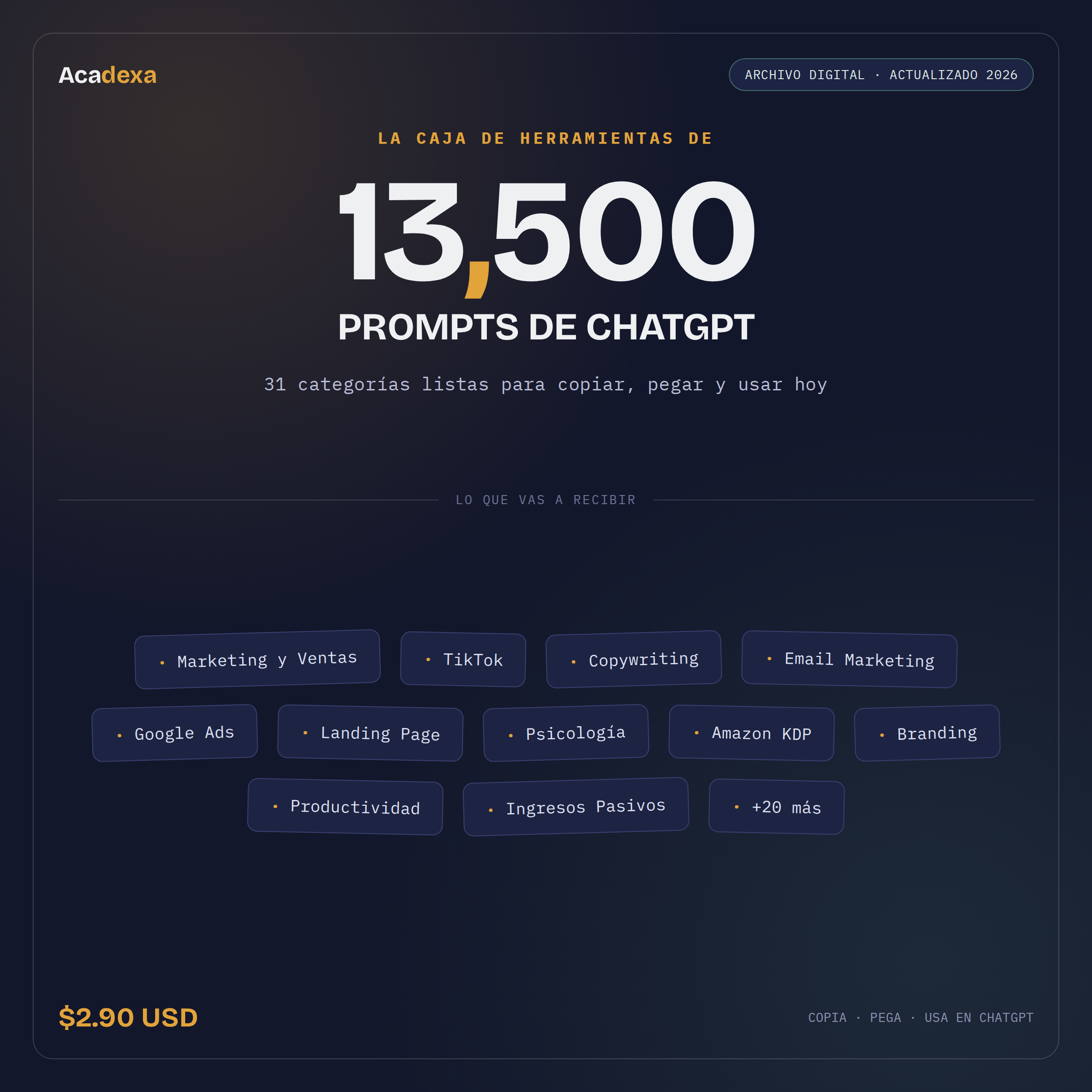 +4000 Prompts con Inteligencia Artificial para Crear, Vender y Ganar Dinero
